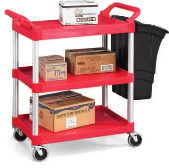 Trucks & Carts UTILITY CARTS Also available in: B A 1% RECYCLED RECYCLABLE (27) gray Xtra Carts with Aluminum Uprights Structural web shelves and aluminum uprights 200- and