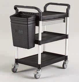 90 02000-U 02100-U 02300-U 02400-U High-Capacity Utility Carts with Aluminum Uprights Plastic shelves with aluminum posts 300 0-lb.