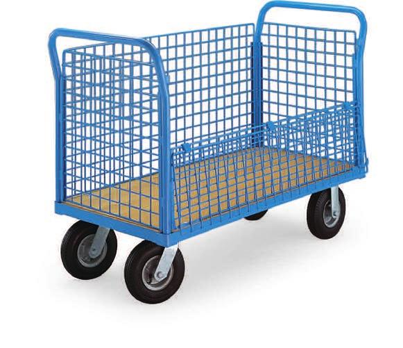 Trucks & Carts PLATFORM TRUCKS SALE ON THIS PAGE RUBBERMAID Platform Trucks with Wire Side Panels available, call for information. Truck with four side panels and drop gate.