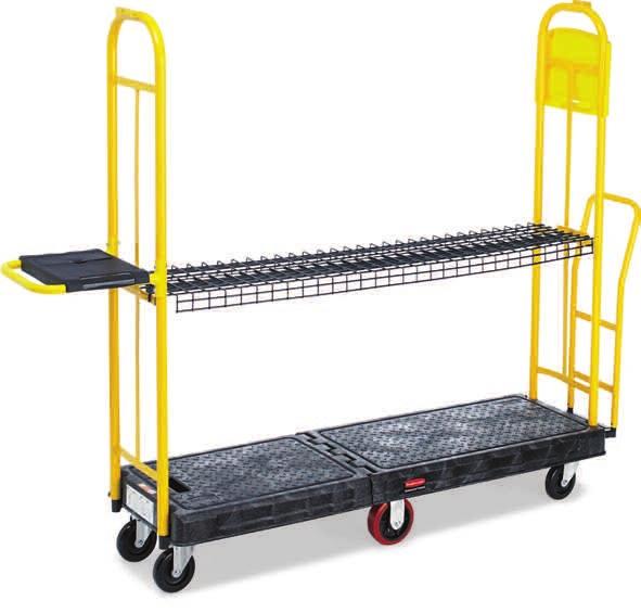 Diamond plate deck with removable uprights. Made in USA. IN STOCK. Hinged- Truck Hinged deck lets you break the deck down to 40x18".