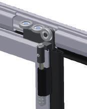 6 m in height Screw- and plug-type connections Running rail Of 5 mm thick aluminium profi le anodised with A6/C0 or coated Steel rail with 180 opening Suspension of the door leaves on roller units