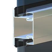 connections. Thus, large door systems are produced, which are very robust, withstand high loads and continuous use, and additionally enable large glass panels.