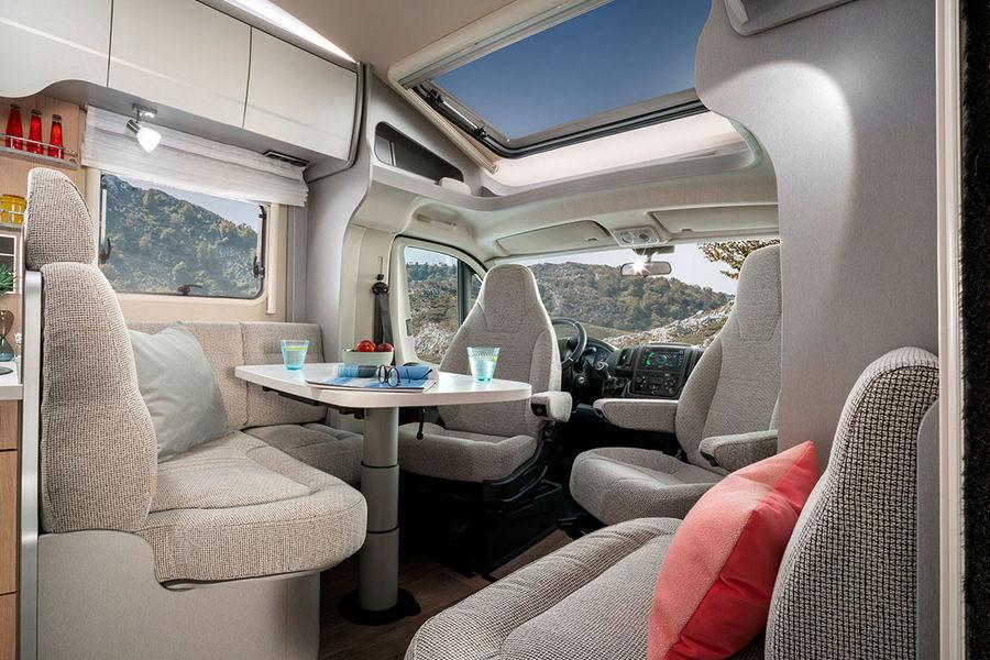 Image gallery HYMER T-Class "Ambition"-models HYMER Tramp GL Ambition HYMER Tramp CL Ambition HYMER Tramp SL Ambition Impressions HYMER T-Class GL Ambition Comfy seating The HYMER