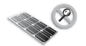 Front protective glass is utilized on the module. Broken solar module glass is an electrical safety hazard (may cause electric shock or fire).