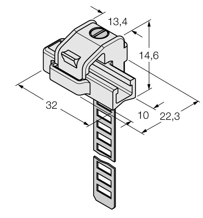 fixture; suited for multiple use; material: plastic UNT-JUSTAGE 4685750 Accessories for finetuning the switchpoint on N T-groove cylinders; snap-locked in the BIM-UNT fixture; suited for