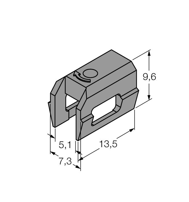Accessories Type code Ident no. Description KLDT-UNT6 6913355 Accessories for mounting on K dovetail groove cylinders; groove width: 7.