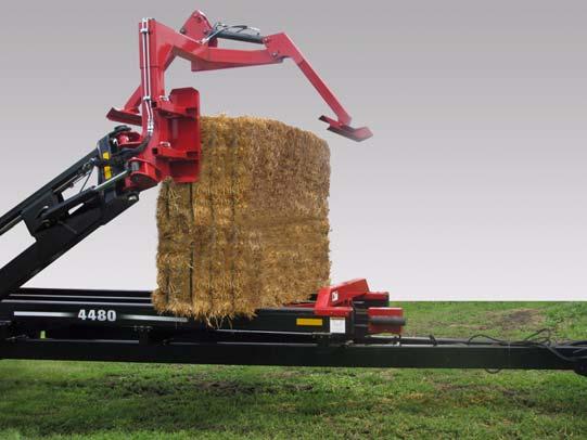 Operation - Square Bale Carrier 4480 Select PUSHER from the manual mode screen. Using the DOWN arrow, Move the pusher back approximately 6 to 2 to slide the first bale back.