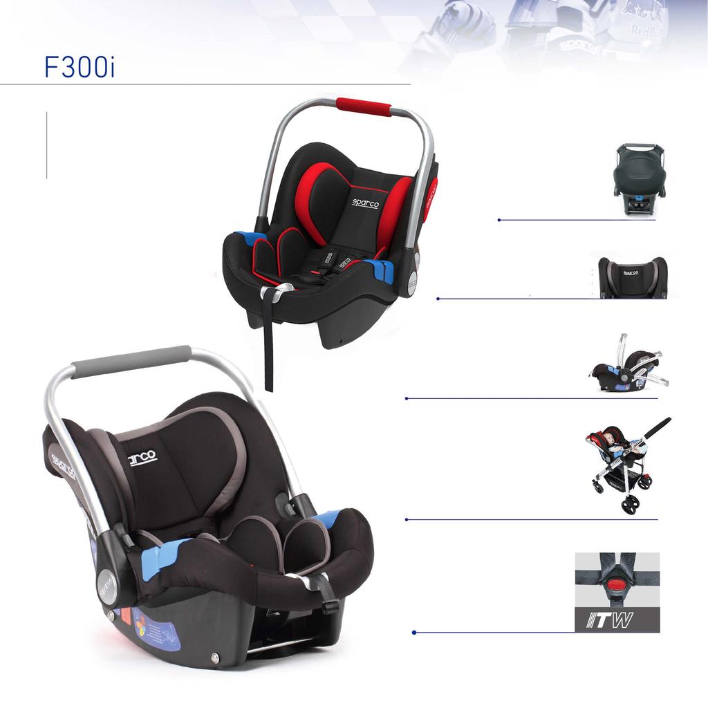 BABY CARRIAGE ISOFIX Group: 0 Weight: 0-13 kg Age: 0-18 months ( approximately ) Mounting system: ISOFIX / SEATBELTS The ISOFIX system anchors the base directly to the ISOFIX car mounts thus