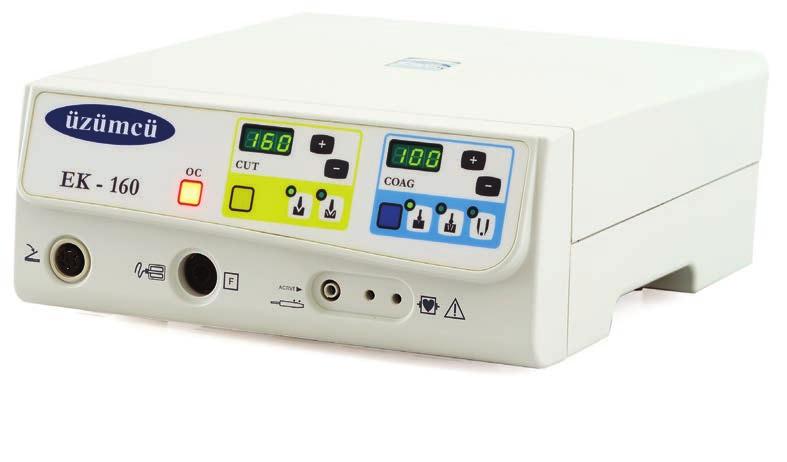 EK-160 Pure and Blend Cutting, Superficial and Deep Coagulation Bipolar Coagulation Function ELECTROSURGICAL DEVICES FORZA EK-160 Electrosurgical Device is a device designed for minor surgeries and