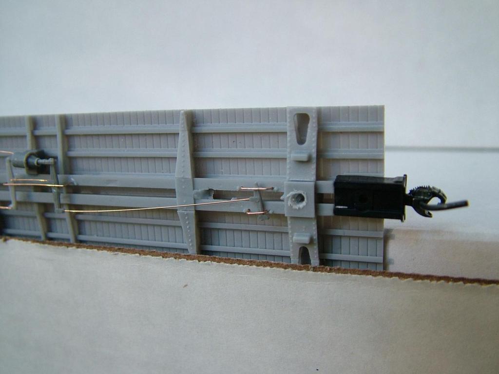 Now, lets move on to the body of the car. We have included photos to show the placement of brake appliances on the B end and then the ladders and the like on the A end of the car.