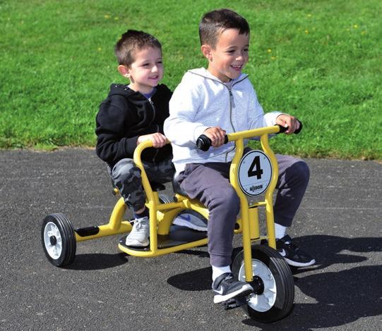 Wisdom Tandem Trike Encourage shared play amongst children aged 4-8 years with this 2 seat trike.