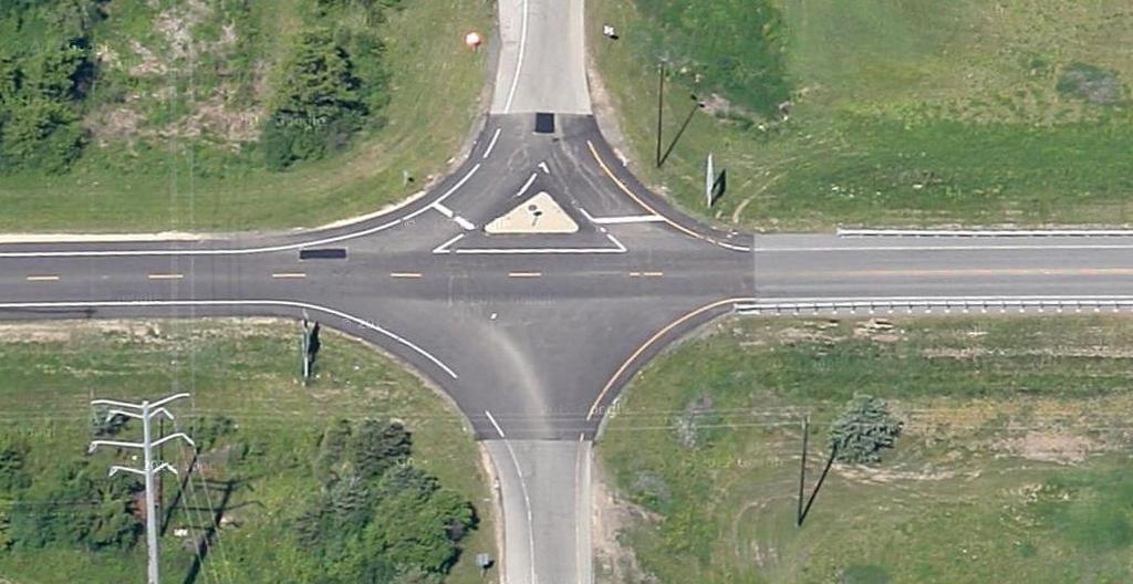 Geometric Elements Channelizing Island: An effective way to reduce wrong-way movements,