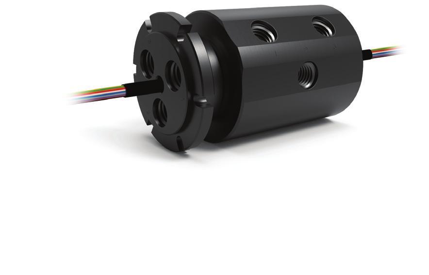 Electrical Slip Ring Integration Options Ethernet Slip Rings Available 100 BaseT & 1000 BaseT Ethernet Connections High-Quality, Gold-on-Gold Contacts Capsule & Thru-bore Options Low Electrical Noise