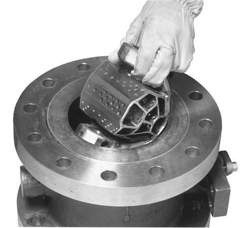 Vee-Ball Valves Instruction Manual 8. Make sure the sealing surface of the ball is not damaged while removing the follower shaft. a.