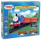 HO Deluxe Thomas & Friends Special Train Set Bachmann. Annie and Clarabel Coaches join Thomas, Sir Topham Hat, Bertie the Bus and Harold the Helicopter in this fun set.