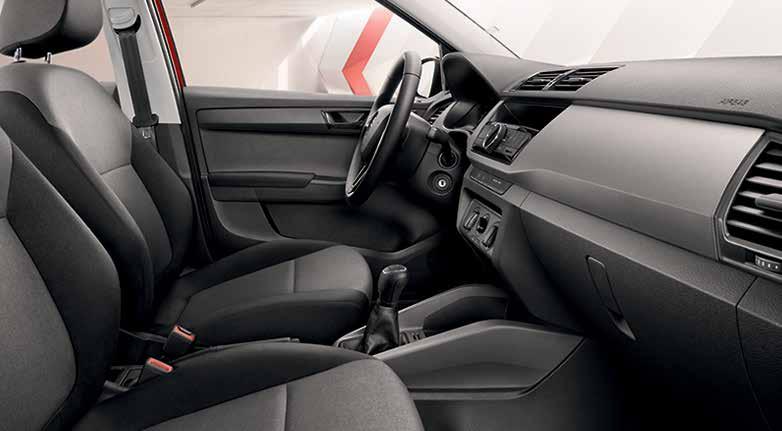 Specification 4 ACTIVE SPECIFICATION ACTIVE BLACK INTERIOR Basket Narbe Grey décor Fabric upholstery ASSISTANCE SYSTEMS & SAFETY 3-point seat belt for centre rear seat 3-point seat belts, outer rear