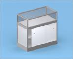 1 glass shelf / glass element H 1000 mm Lockable sliding doors, cupboard: 1000 x 500 mm, H 2050 mm pc.