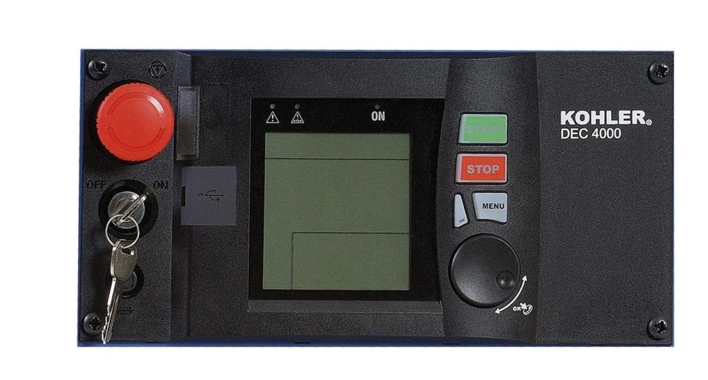 CONTROL PANEL DEC4000, ergonomic and user-friendly APM802 dedicated to power plant management The highly versatile DEC4000 control unit is complex yet accessible, thanks to the particular attention