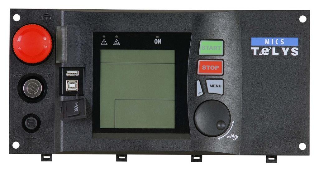 Control panel TELYS, ergonomic and user-friendly KERYS, coupling and adaptability The highly versatile TELYS control unit is complex yet accessible, thanks to the particular attention paid to