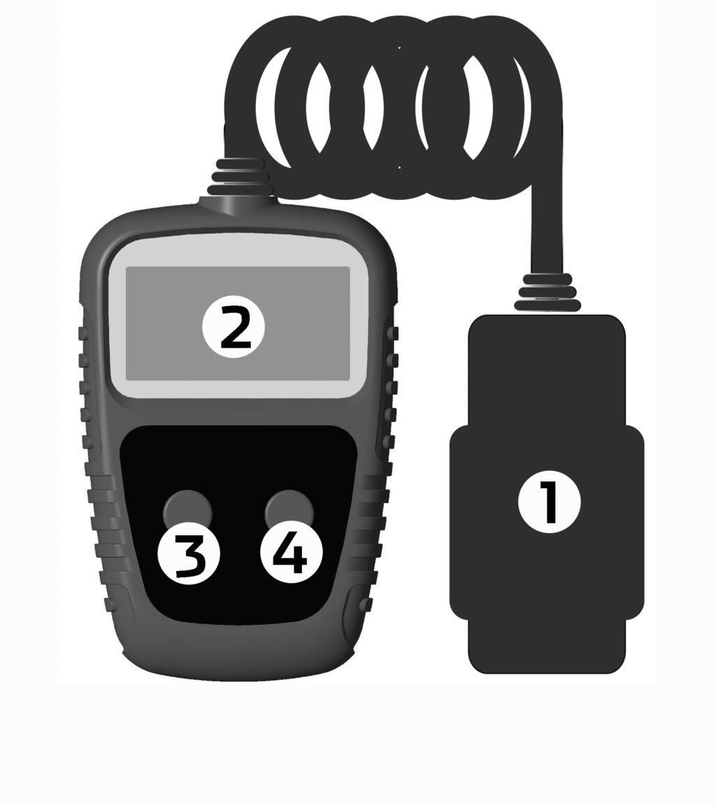 1) Turn the ignition off. 2) Locate the vehicle s 16-pin Data Link Connector (DLC). 3) Plug into the OBD II cable to the vehicle s DLC. 4) Turn the ignition on. Engine can be off or running.