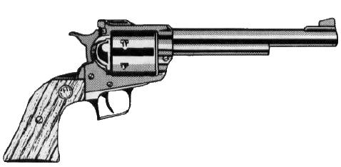 357 Snub DAR 2 Nil 0 6R 4/3-4 Ruger Blackhawk A large-frame revolver designed to stand up to the heaviest.44 magnum loads.