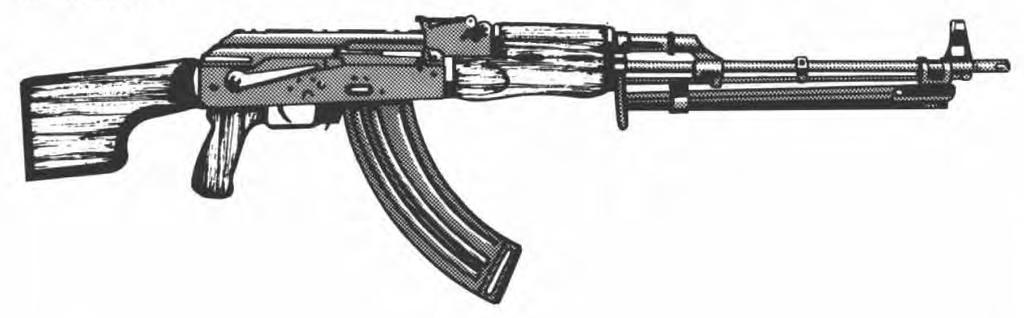 Automatic Rifles RPK-74 The standard Eastbloc light automatic support weapon, the RPK-74 can accept either the same magazine as the AK-74 or an oversized magazine RPK-74 10 3 1-Nil 5 30/40 2 7 50