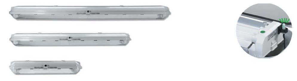 2/2 V NORMAL AND EMERGENCY HEAVY DUTY LUMINAIRES FOR ARMOURED OR NON-ARMOURED CABLE 963 29 Fluo 2 x 8 W 963 28 Fluo W 963 27 Fluo 2 x 8 W Charge indicating light 8, 36 and 8 W fluorescent luminaires