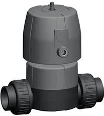 iaphragm valve IASTAR Six PVC-U FC (Fail safe to close) Unions with threae sockets Rp oel: ouble flow rate compare to preecessor For easy installation an removal Short overall length Iniviual