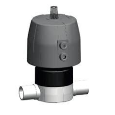 SYGEF Plus iaphragm valve IASTAR Sixteen FC (Fail safe to close) With butt fusion spigots metric oel: aterial: PVF-P Ieally suite for igh Purity applications, not recommene for oxiizing acis ouble