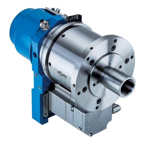 Electrical cylinder with through-hole EHS APPLICATION Electrical actuation of power chucks/collet chucks with through-hole. TYPE Hollow clamping cylinder with bar through-hole up to 67 mm.