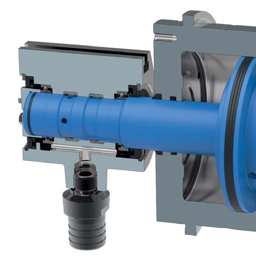 CYLINDER WITHOUT THROUGH-HOLE RÖHM clamping cylinders without through-hole are optimally suited for actuating power chucks or special clamping devices for full or partial hollow clamping.