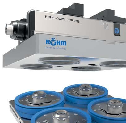 Power-Grip zero-point clamping system Power-Grip zero-point clamping system Palletizing systems, such as the Power-Grip zero-point clamping system from RÖHM, achieve a drastic increase in production.