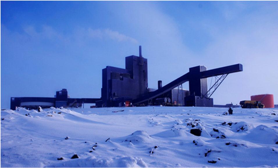 Raglan Mine, Nunavik(2014) Glencore Xstrata Mine(1.800km North of Montreal, Deception Bay): 1.