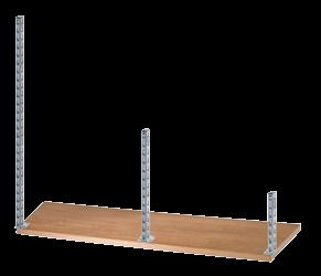 Universal superstructures I support pillars and lighting Support pillars for mounting onto workbench tops The support pillars are available in three different heights and must be