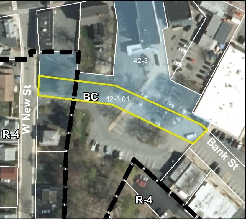 B-C Zone. Block 42 Lot 3.01 (additional lot to Lot 3) 55-57 W. Main Street 4A: Commercial 1. R-4 2.