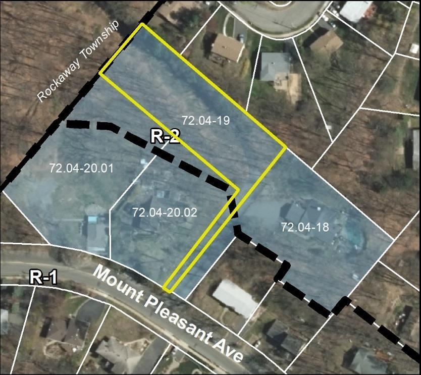 R-2 (majority of property) Keep split-lot zoning because of flag lot configuration.