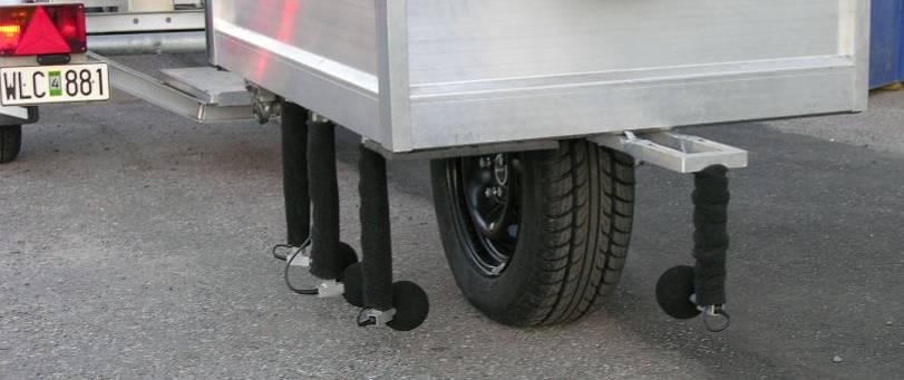 TIP4-CT-2005-516420 Page 7 of 16 3 MEASUREMENT METHODOLOGY THE SINGLE WHEEL TRAILER All measurements are performed with a single wheel trailer using the Close-Proximity Method (CPX).