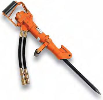 2 hoses length 50 cm with couplings Side handle THE MOST RELIABLE BH 050 - Kg 5,3 Super light chisel Ideal for all the works of small demolition