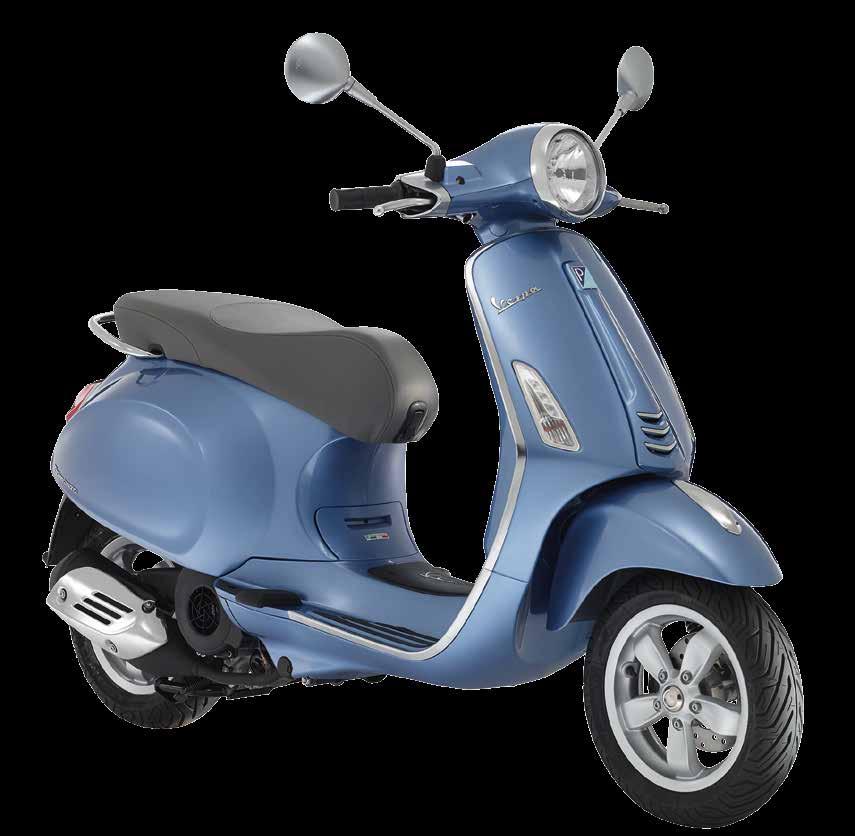 PRIMAVERA 50 2T PRIMAVERA 125 3V THE RETURN OF A LEGEND, THE NEW VESPA PRIMAVERA HAS EVOLVED INTO A HIGHLY MODERN MACHINE WHICH RETAINS ITS VINTAGE STYLE FROM THE ORIGINAL