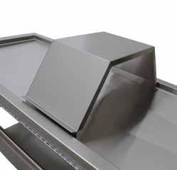 STAINLESS STEEL OVER THE BODY BOOK HOLDER STAINLESS STEEL DRAIN PAIL Stainless steel pails can be provided to accept table drainage.