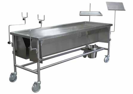 We carry Surgical Lights, Postmortem Thread, Headrest, SS Pans, Body Boards and much more.