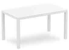 ARES tables are made of durable weather-resistant resin.