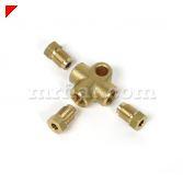 .. Flywheel stud set for This set contains 3 studs and snap rings... T piece w/ brake nipples for This item is made out of brass... Brass brake nipple for Sold per nipple. Quantity needed for all.