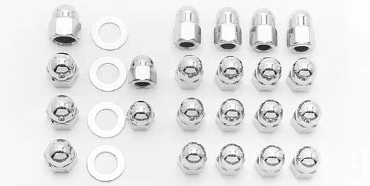 8614-4 Chrome Plated 8615-4 Cad Plated 8616-4 Black Oxide Rocker Box Nut Kit Plated hex nuts and flatwashers add a clean, detailed,