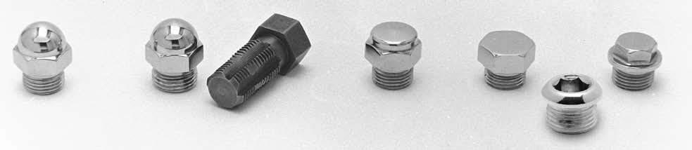 Timing Plugs A B C D F, G E A. Acorn style plug fits all models Harley Big Twin and Sportster timing plug holes and oil tanks with 5/8-18 drain holes. 7106-1 B.