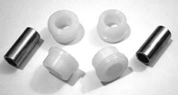 2349-6 Handlebar Damper Kit Stock style rubber bushings and spacers used on all Big Twins and Sportsters 1973-up.