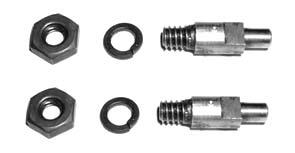 2433-18 Exhaust Pipe Nipple and Nut Nickel Plated, accurately reproduced nuts and nipples fit the following: