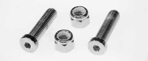 9966-4 Stock Zinc Plated, 1969-up, OEM P/N 4721, 7778 Foot Brake Lever & Bracket Mounting Kit Nut, washers and bolts are