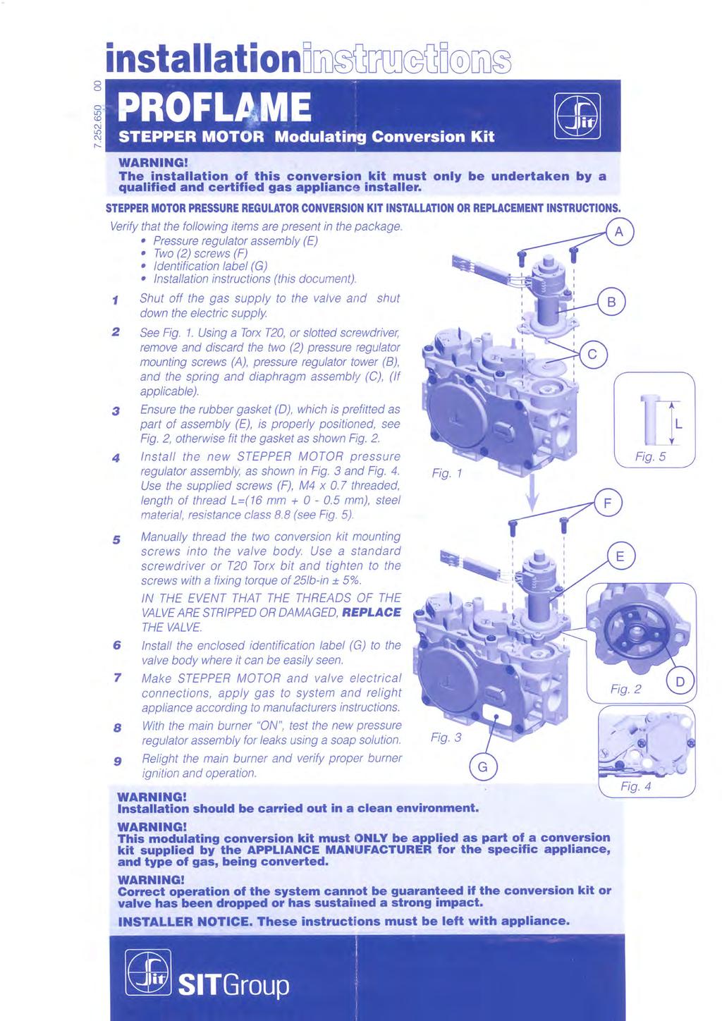 RX300 Optional stepper motor install/replace Verify that the following items are present in the package.