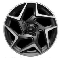 Alloy Wheel - Polished Finish 205/40 R18 Tyres O - - 500 ST 17" -Spoke